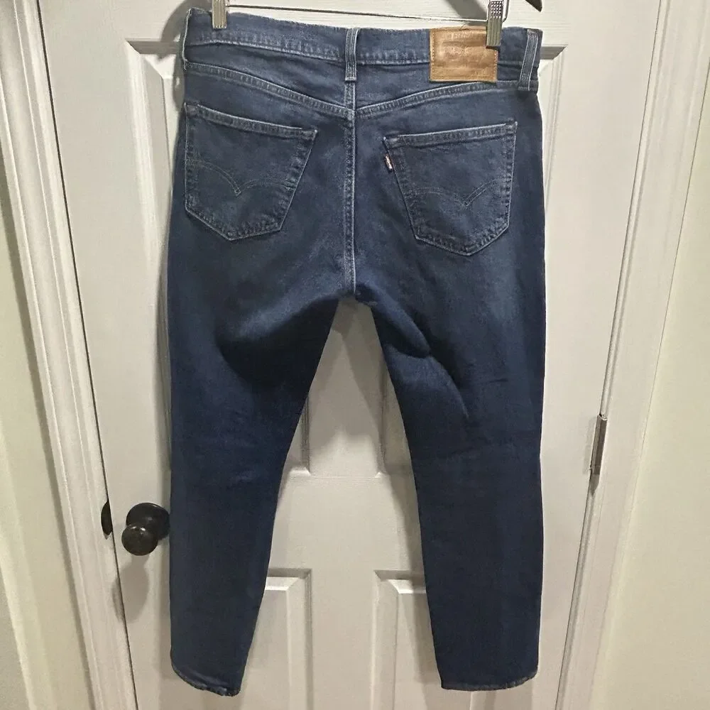 Levis 511 Jeans Mens 32x32 Blue Medium Wash Slim Tapered Denim Premium Big E